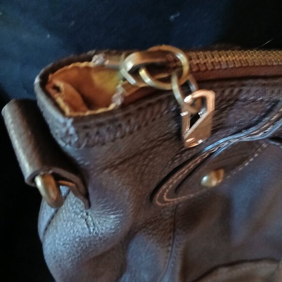 The Sak Women's Brown Pebbled Leather Hobo Handbag GUC - Picture 10 of 13